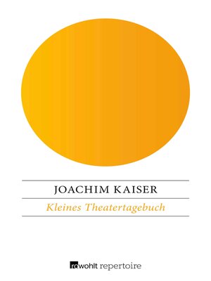 cover image of Kleines Theatertagebuch